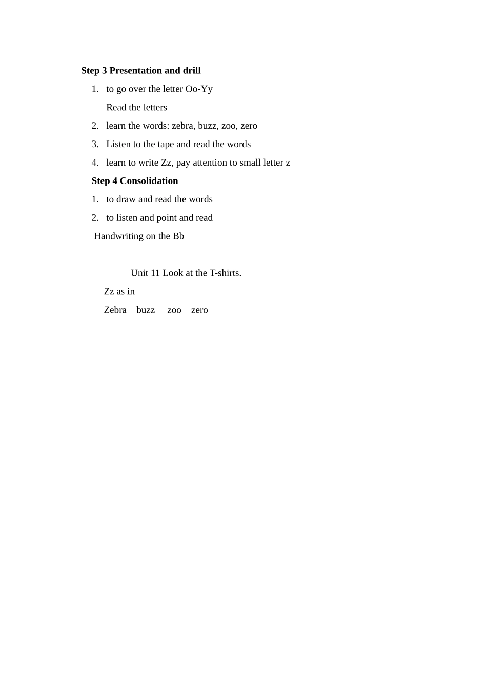 湘少版三下《Unit-11-Look-at-the-T-shirts》教案_第2页