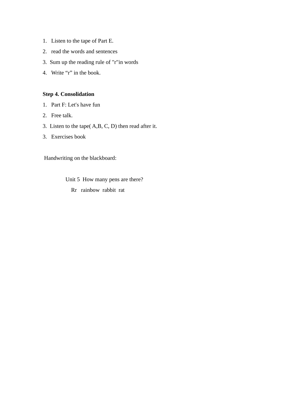 湘少版三下《Unit-5-How-many-pens-are-there》教案之一_第2页