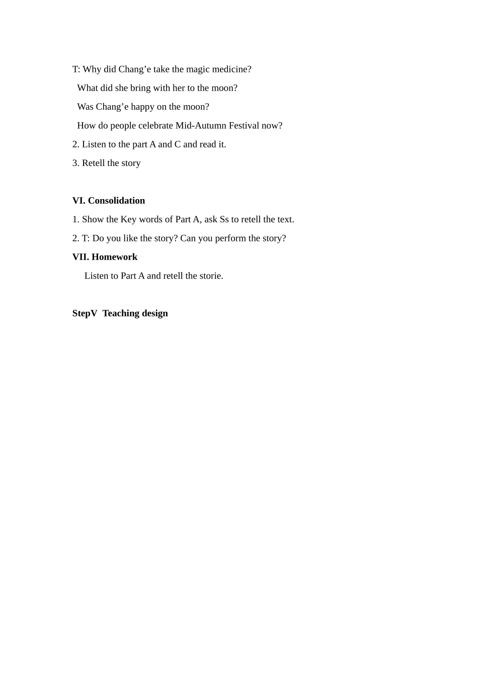 湘少版六上《Unit-4-It’s-the-Mid-Autumn-Festival》教案_第2页