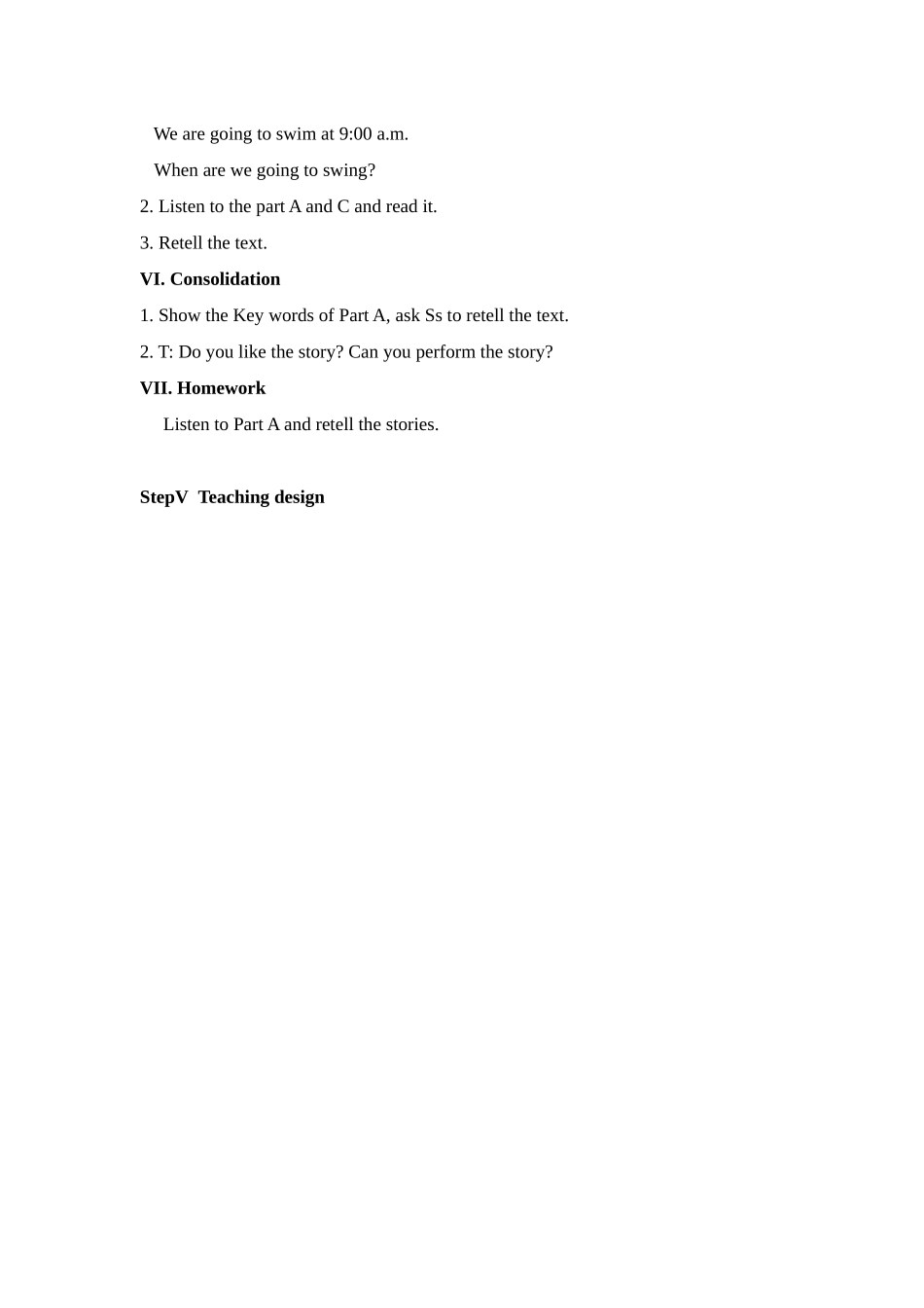 湘少版六上《Unit-11-When-are-we-going-to-swim》教案_第2页