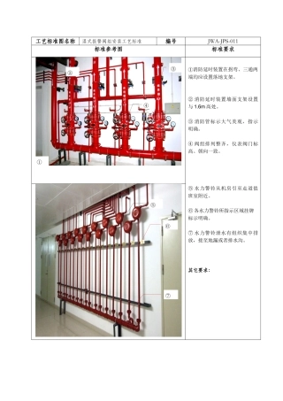 湿式报警阀组安装工艺标准