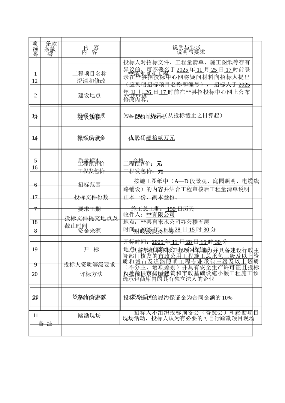 滨水景观工程招标文件_第3页