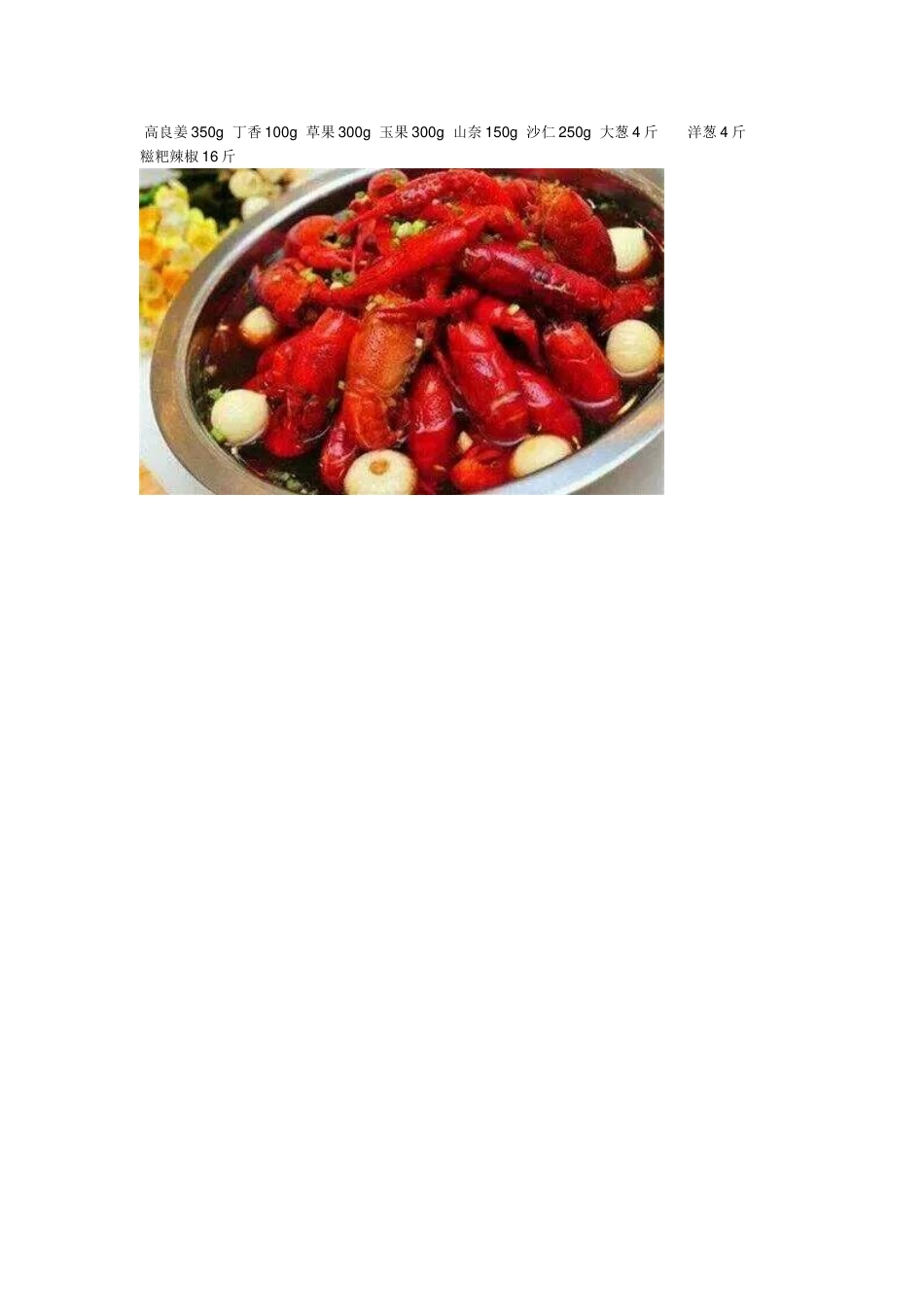 潜江五七油焖大虾配方_第2页