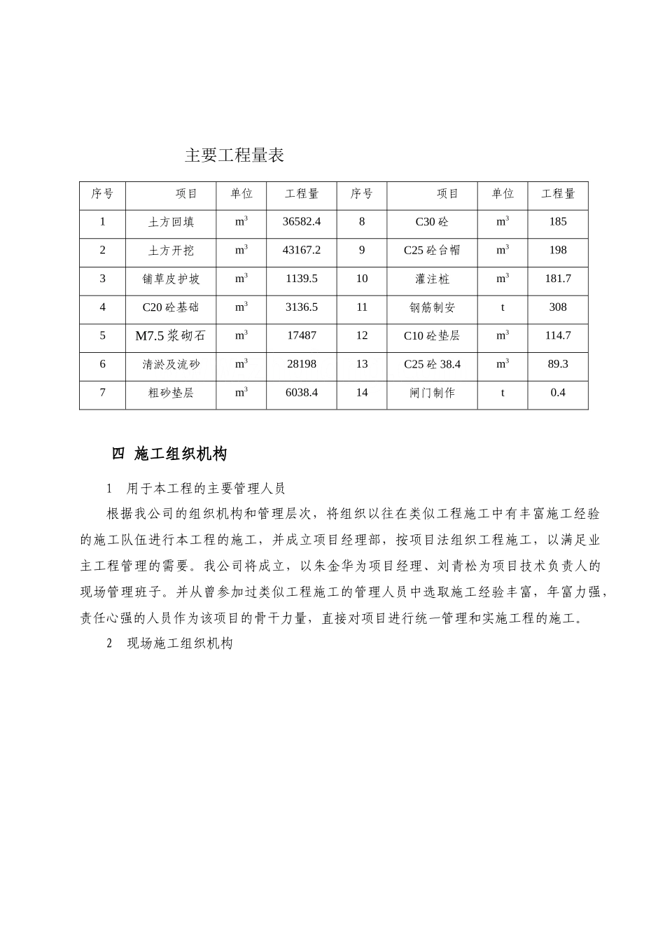 潮州市沟尾溪涝区排涝整治工程某标段施工组织设计_第3页