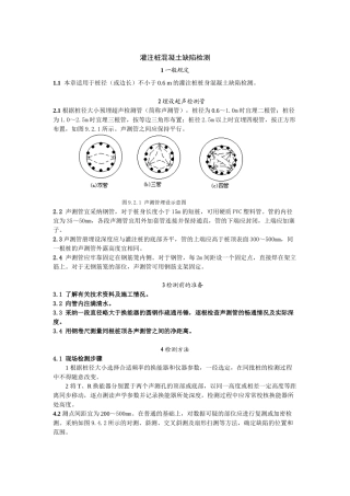 灌注桩混凝土缺陷检测