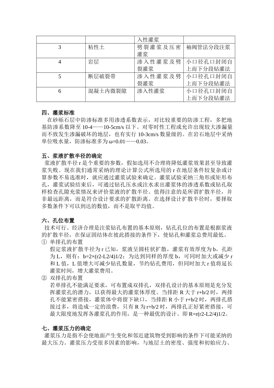灌浆法帷幕止水设计与计算_第2页