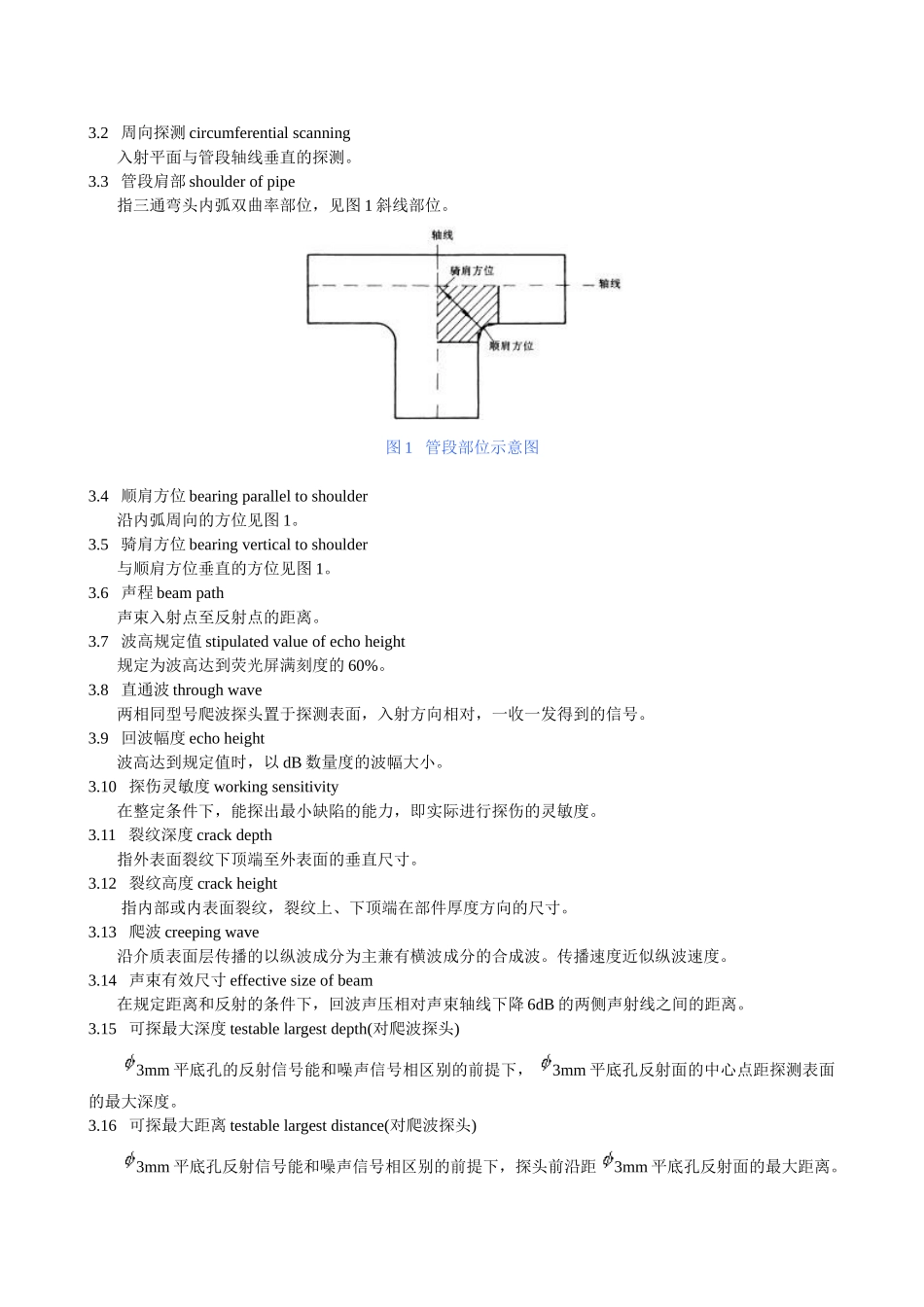火力发电厂铸造三通、弯头超声波探伤方法_第3页