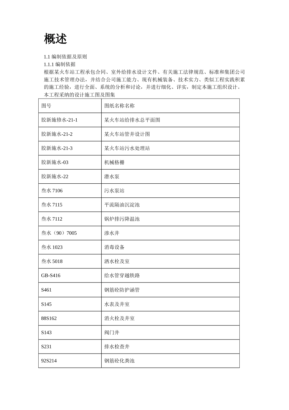 火车站室外给排水施工组织设计方案_第2页
