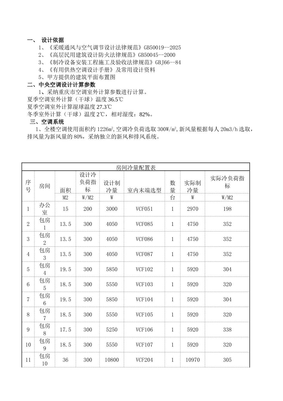 火锅店中央空调工程设计方案说明_第2页
