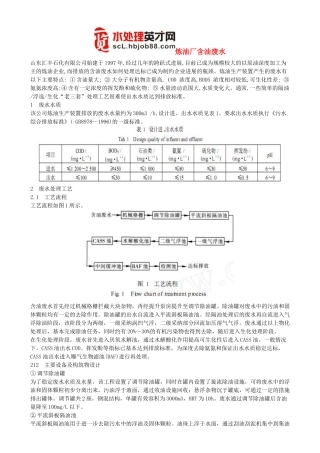 炼油厂含油废水
