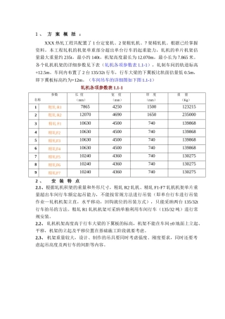 热轧改造工程轧机机架安装方案-secret