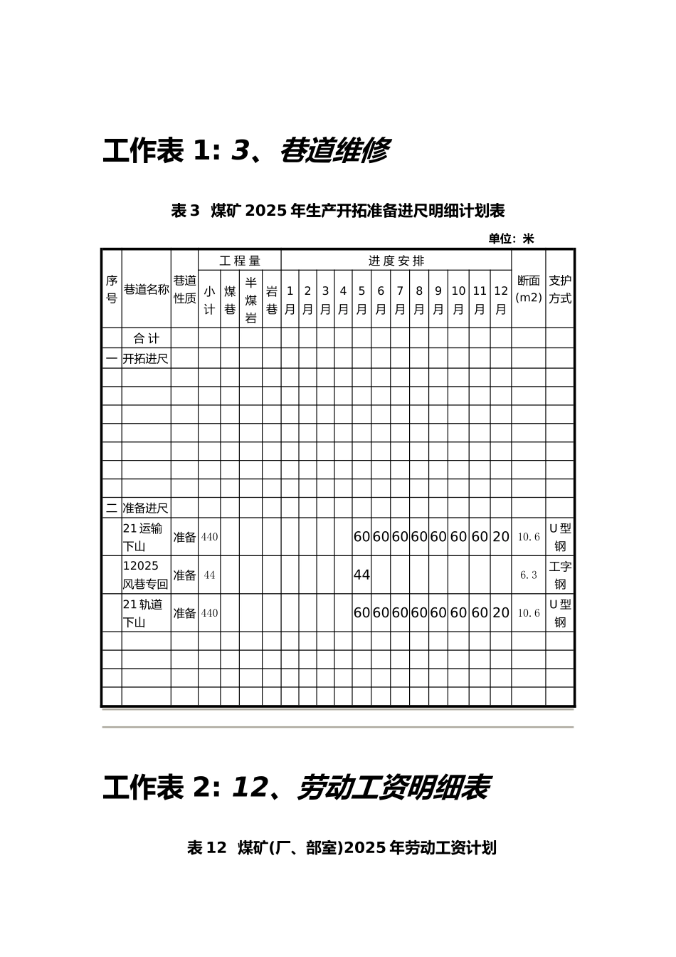 煤炭建设井巷工程概算定额实例_第2页