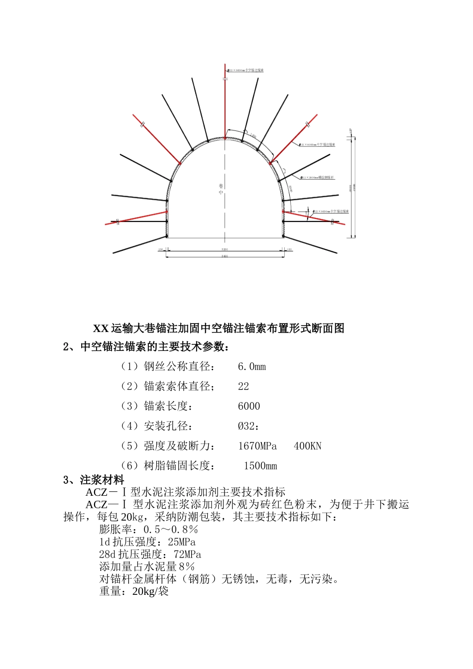 煤矿运输大巷加固工程中空锚注锚索施工技术总结_第3页