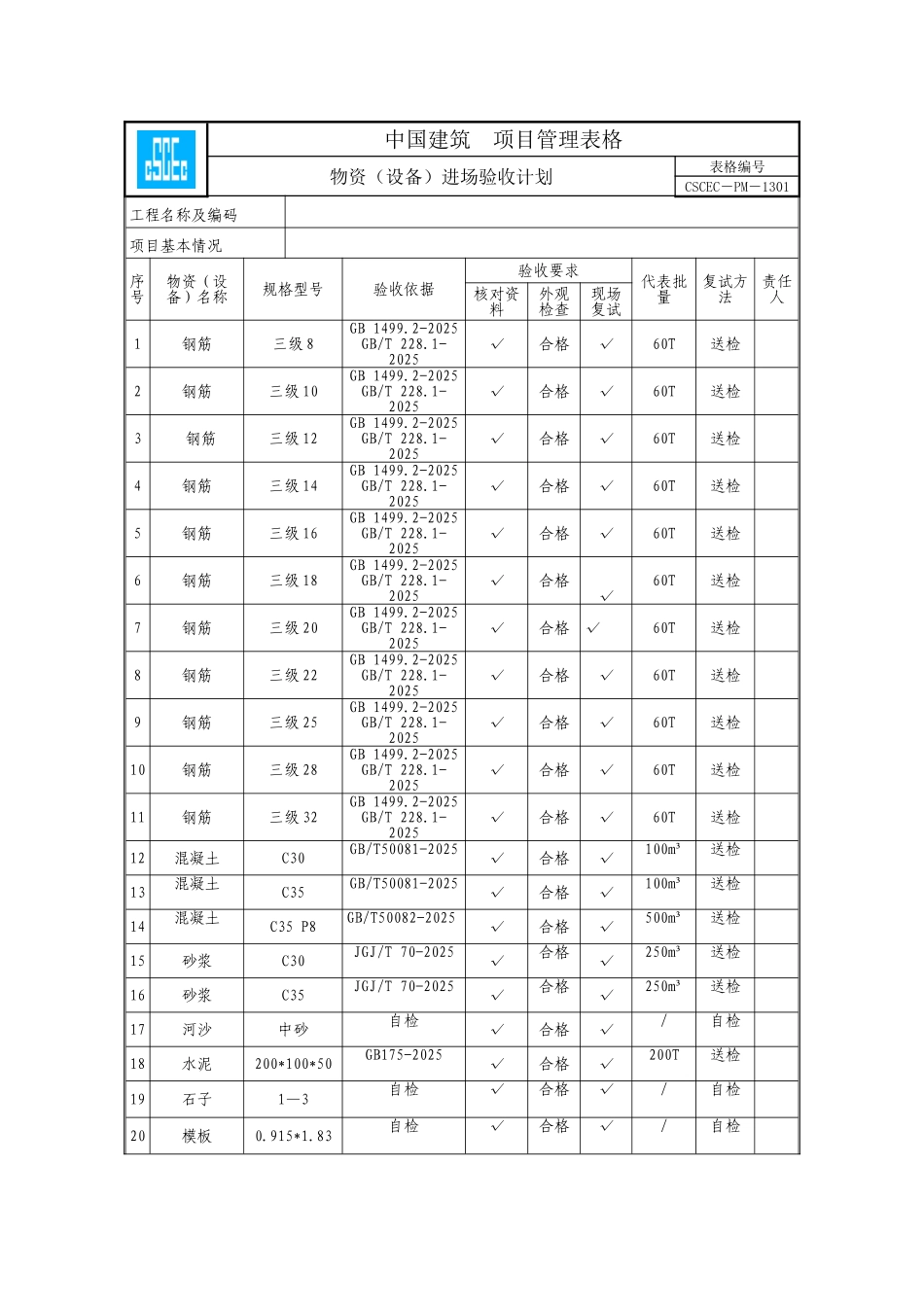 物资进场验收计划表_第2页