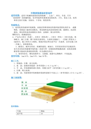 环氧树脂滚涂砂浆地坪