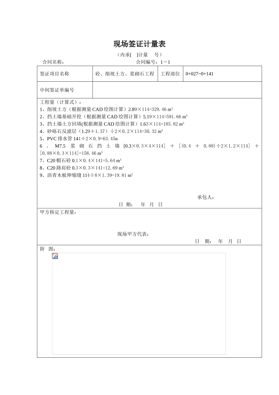 现场签证计量表_第1页