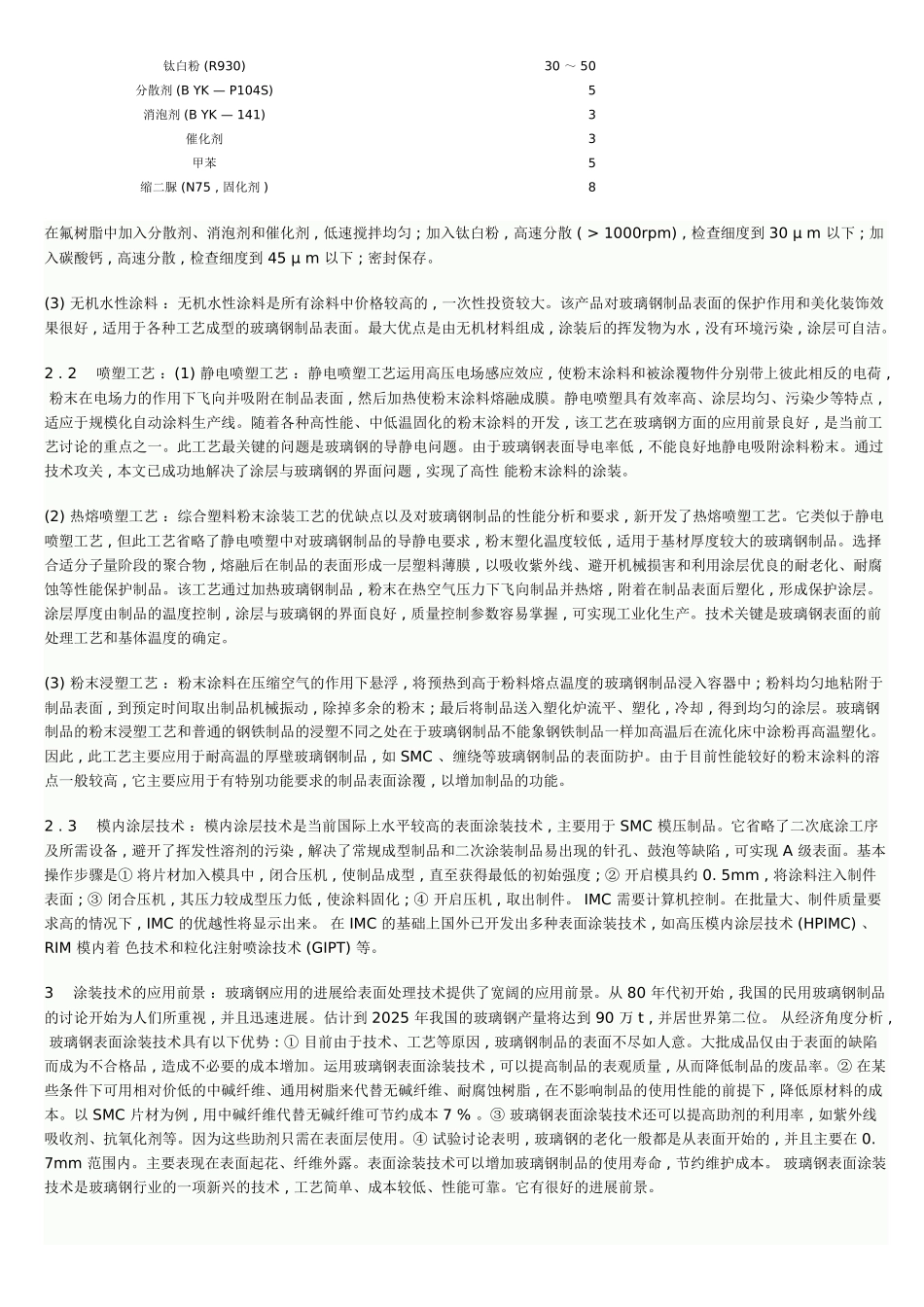 玻璃钢制品表面涂装技术_第2页