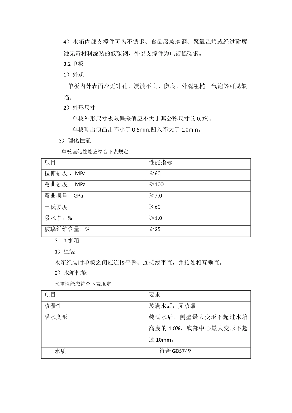 玻璃钢水箱技术要求_第2页