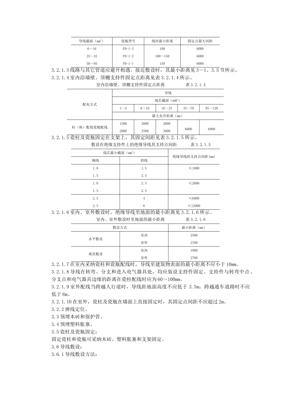 瓷柱、瓷瓶配线质量管理_第2页