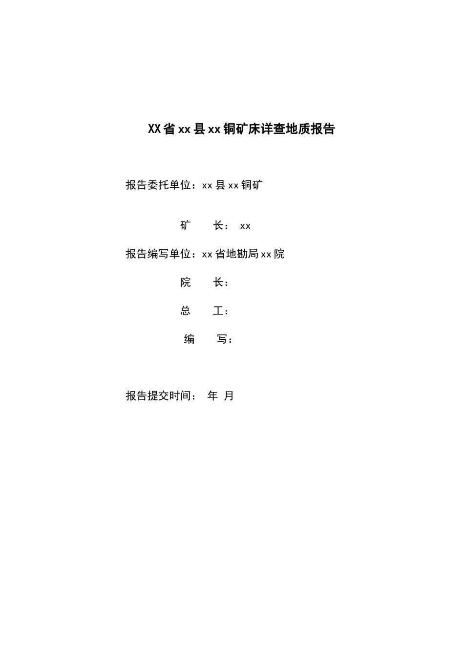 甘肃省康县某铜矿床详查地质报告_第2页