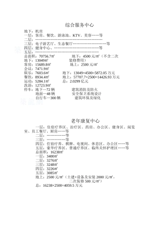 生态区经济指标概况