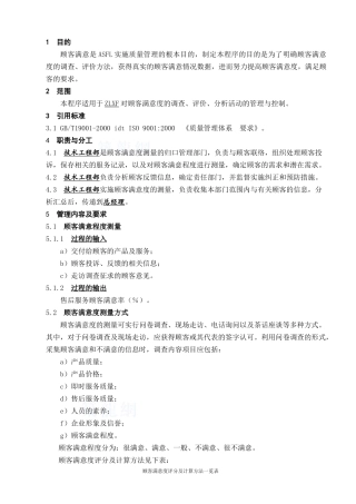 用户满意度控制程序