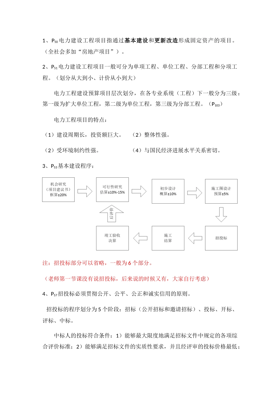 电力建设工程项目复习整理_第2页