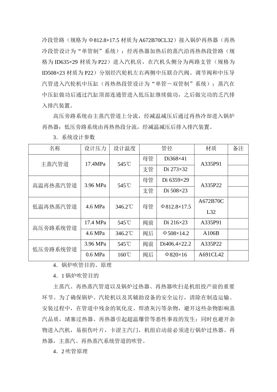 电厂2#机主汽、再热系统吹管施工措施_第2页