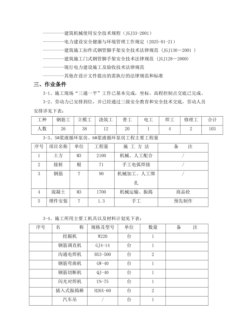 电厂机组烟气脱硫工程磨机房施工作业指导书_第3页