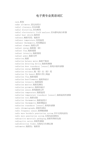 电子类专业英语词汇-