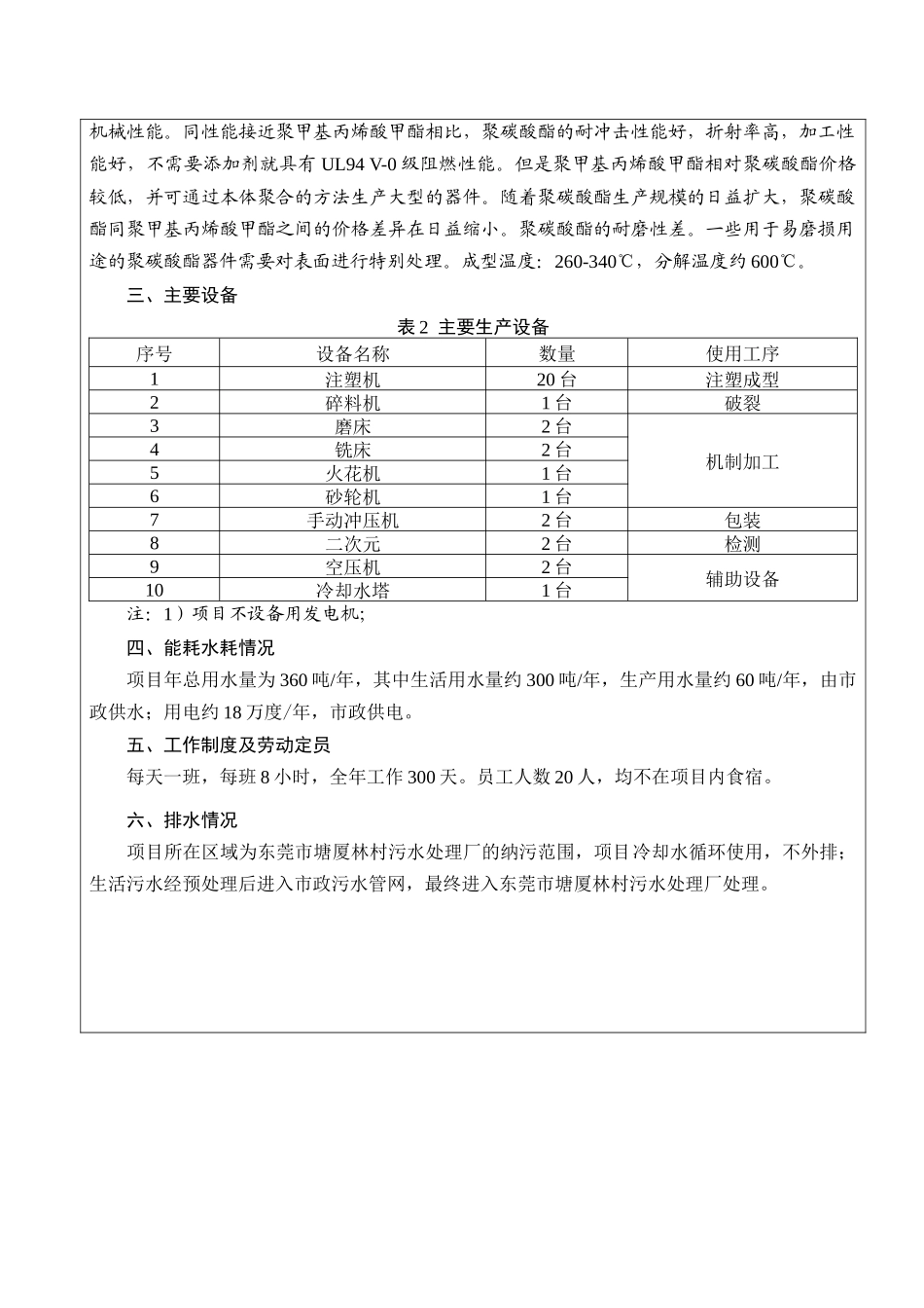 电子配件项目环境影响报告表_第3页