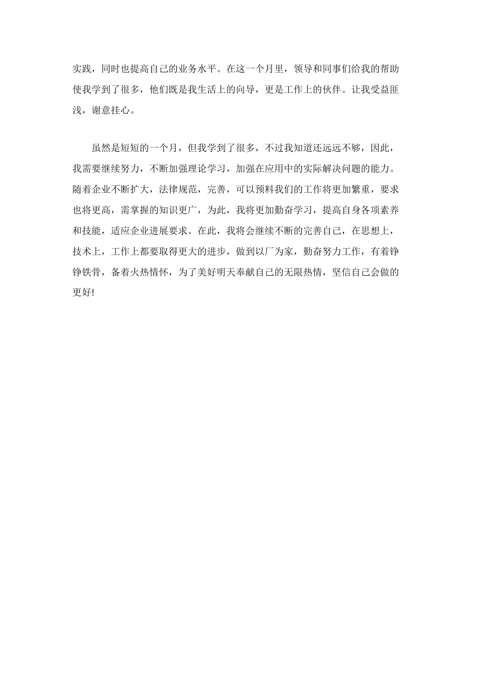 电工试用期月工作总结_第2页