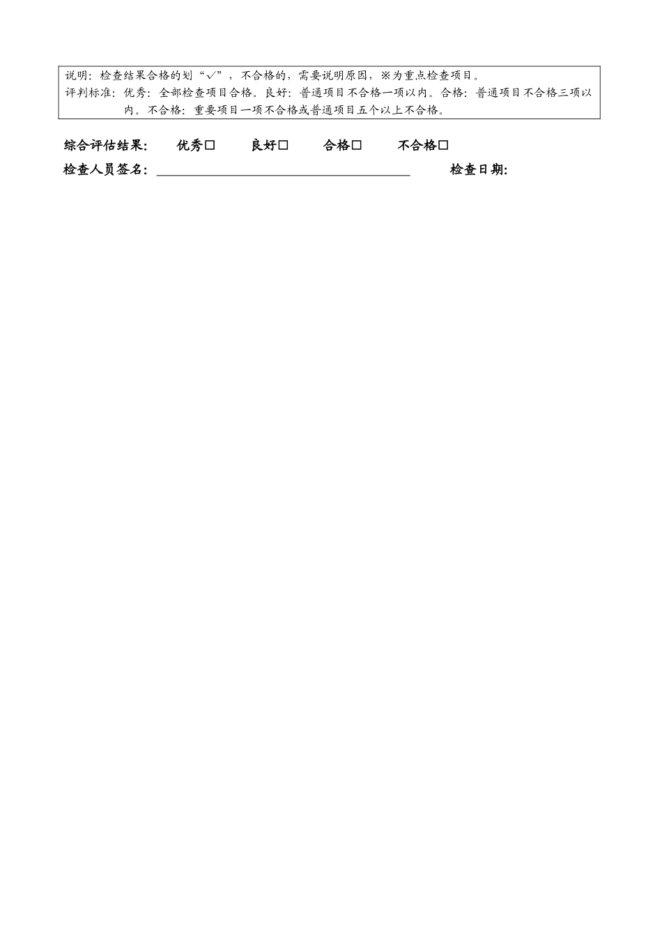 电梯保养检查记录表_第2页