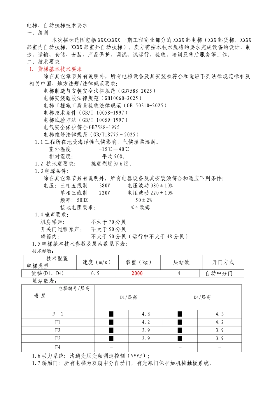 电梯安装工程技术标_第1页