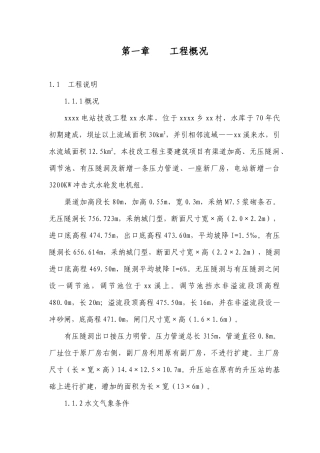 电站技改工程施工组织设计