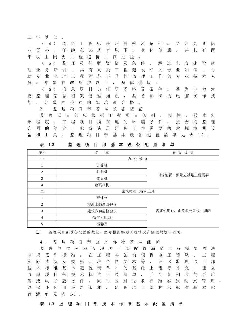电站工程监理项目部标准化手册_第3页