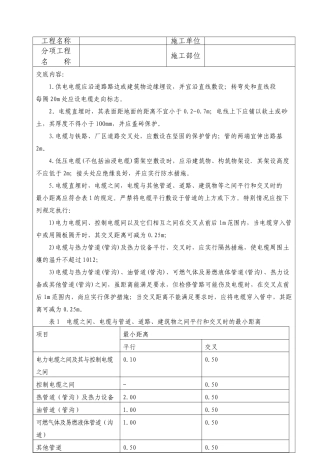 电线敷设安全技术交底