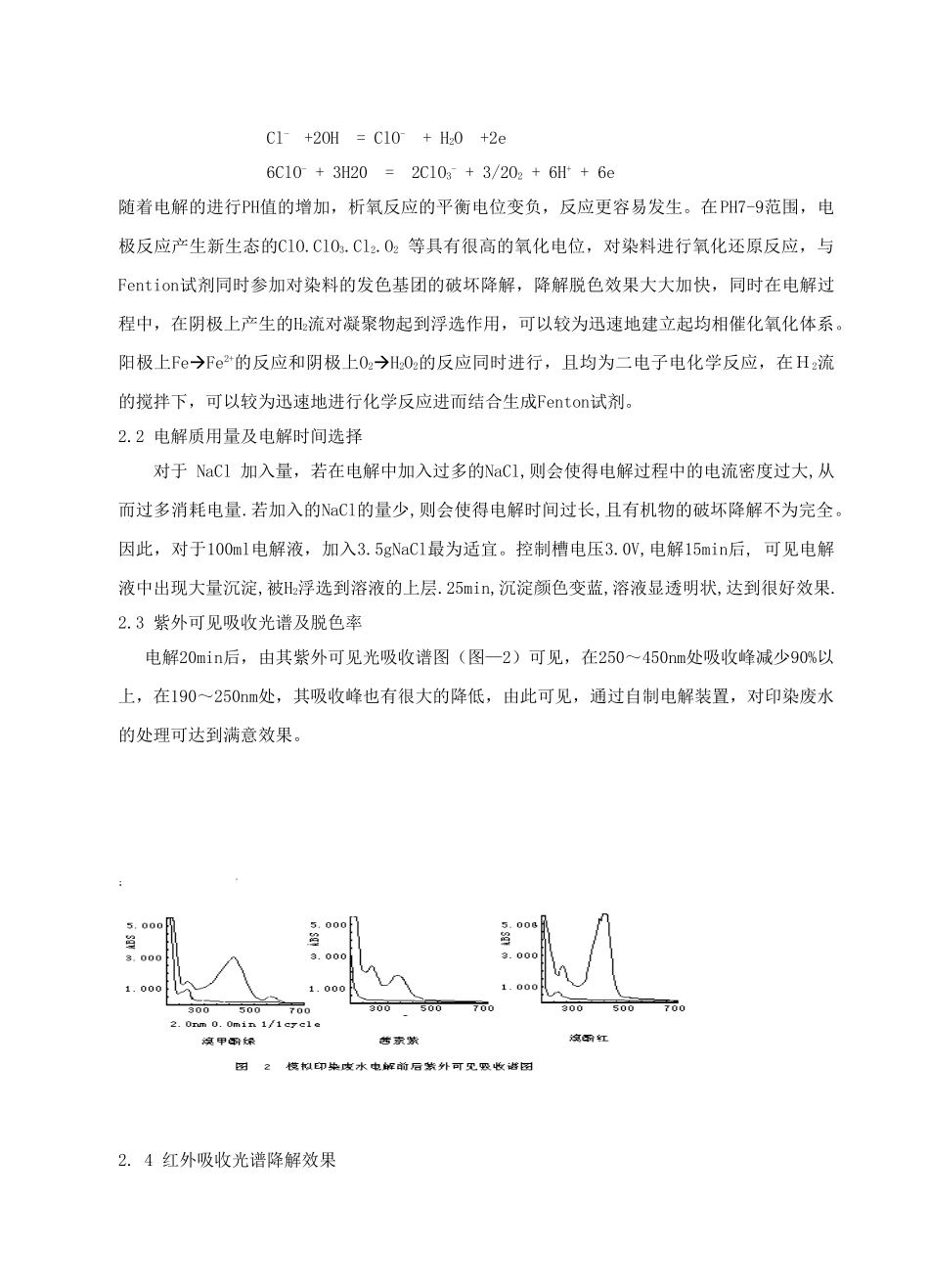 电解均相催化氧化还原法降解印染废水的研究_第3页