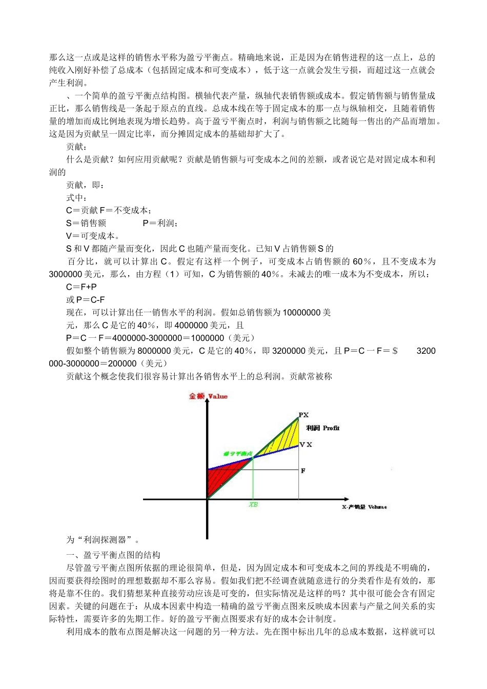 盈亏平衡点计算_第2页