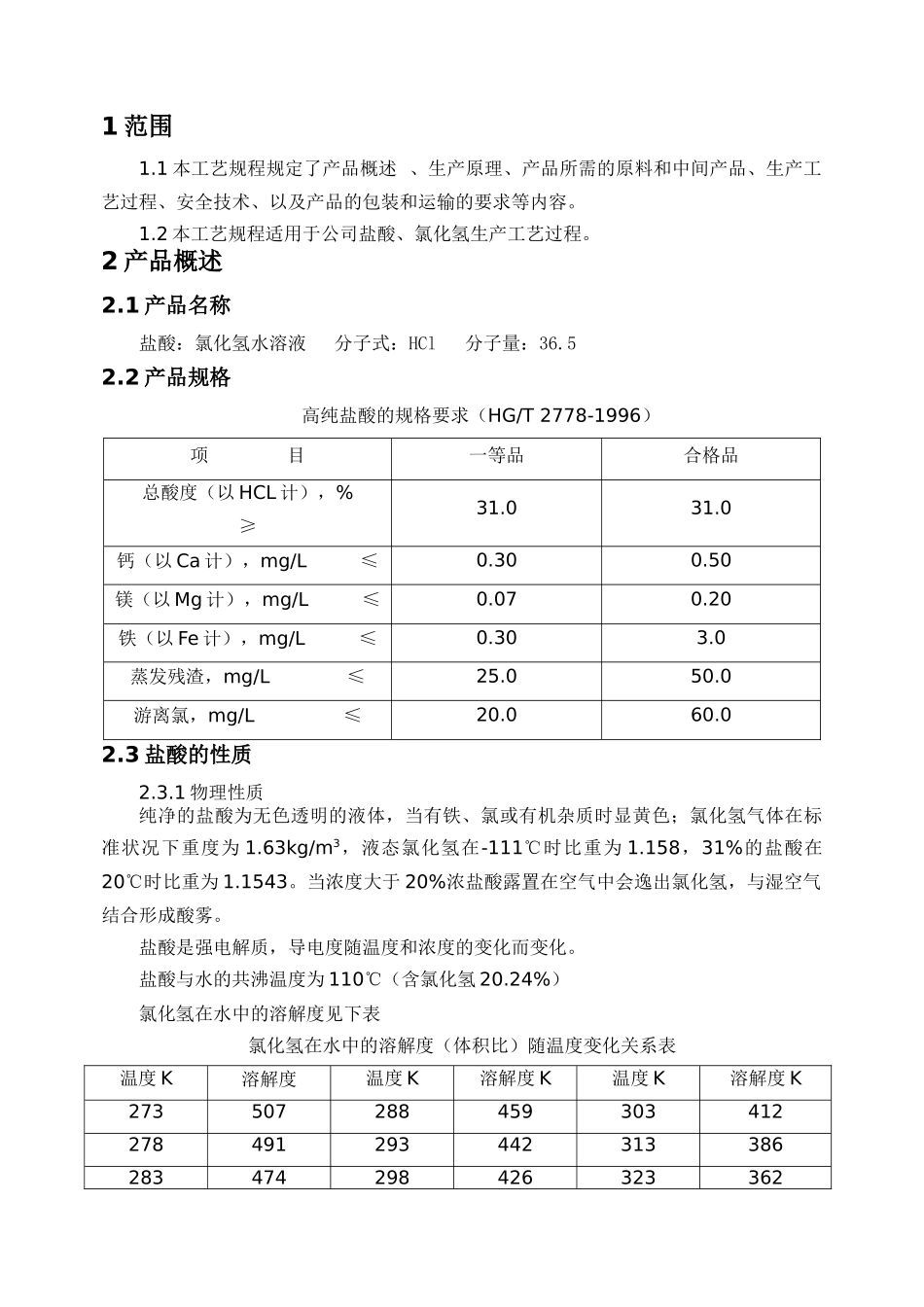 盐酸工段工艺规程_第2页