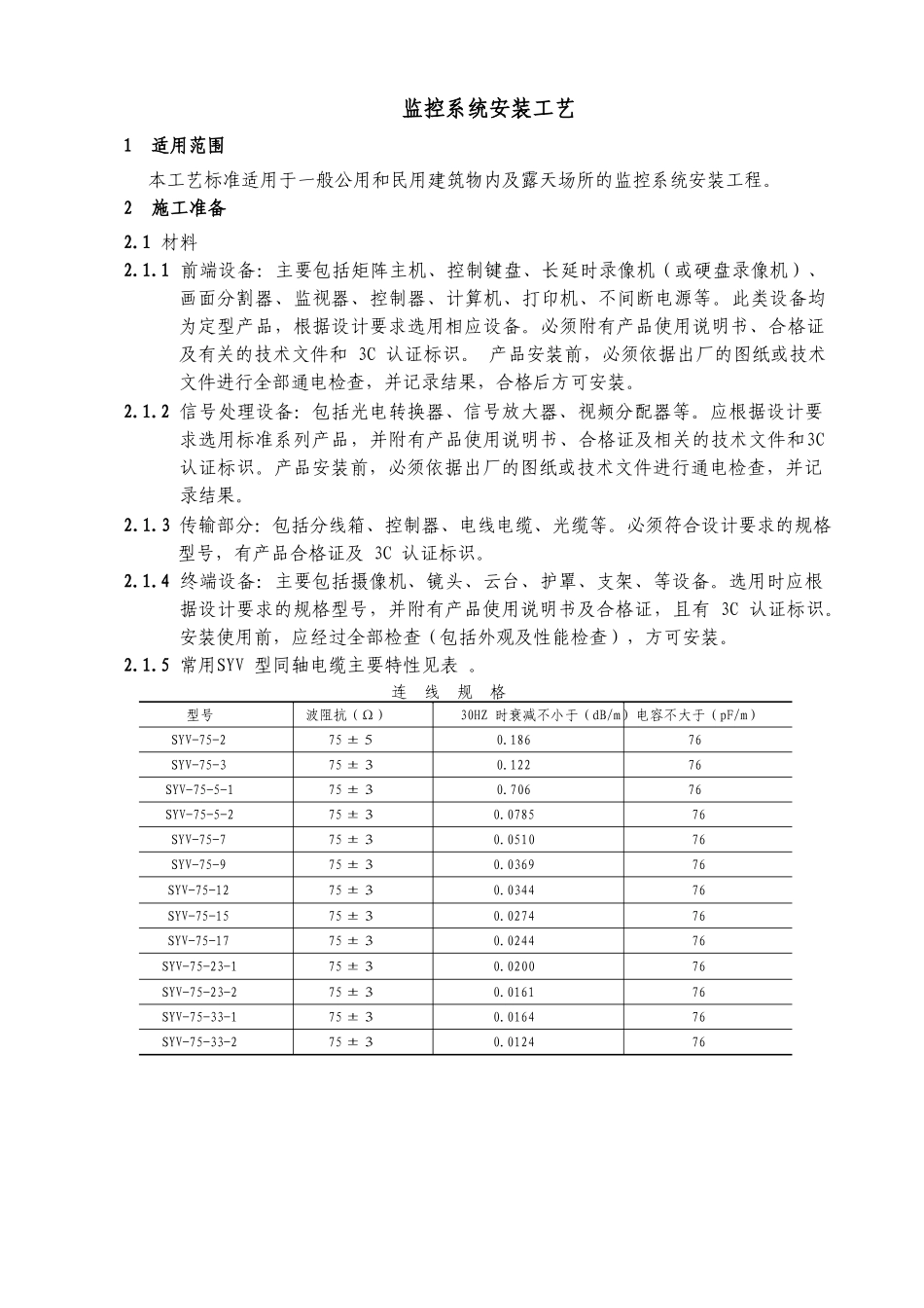 监控系统安装工艺_第1页