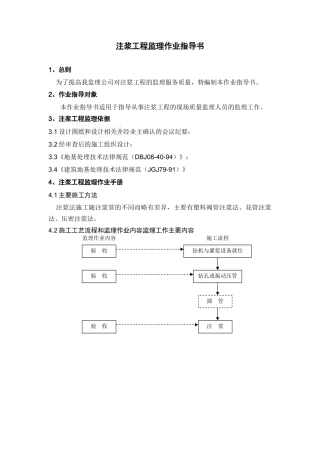 监理工作标准化指导书(注浆工程)