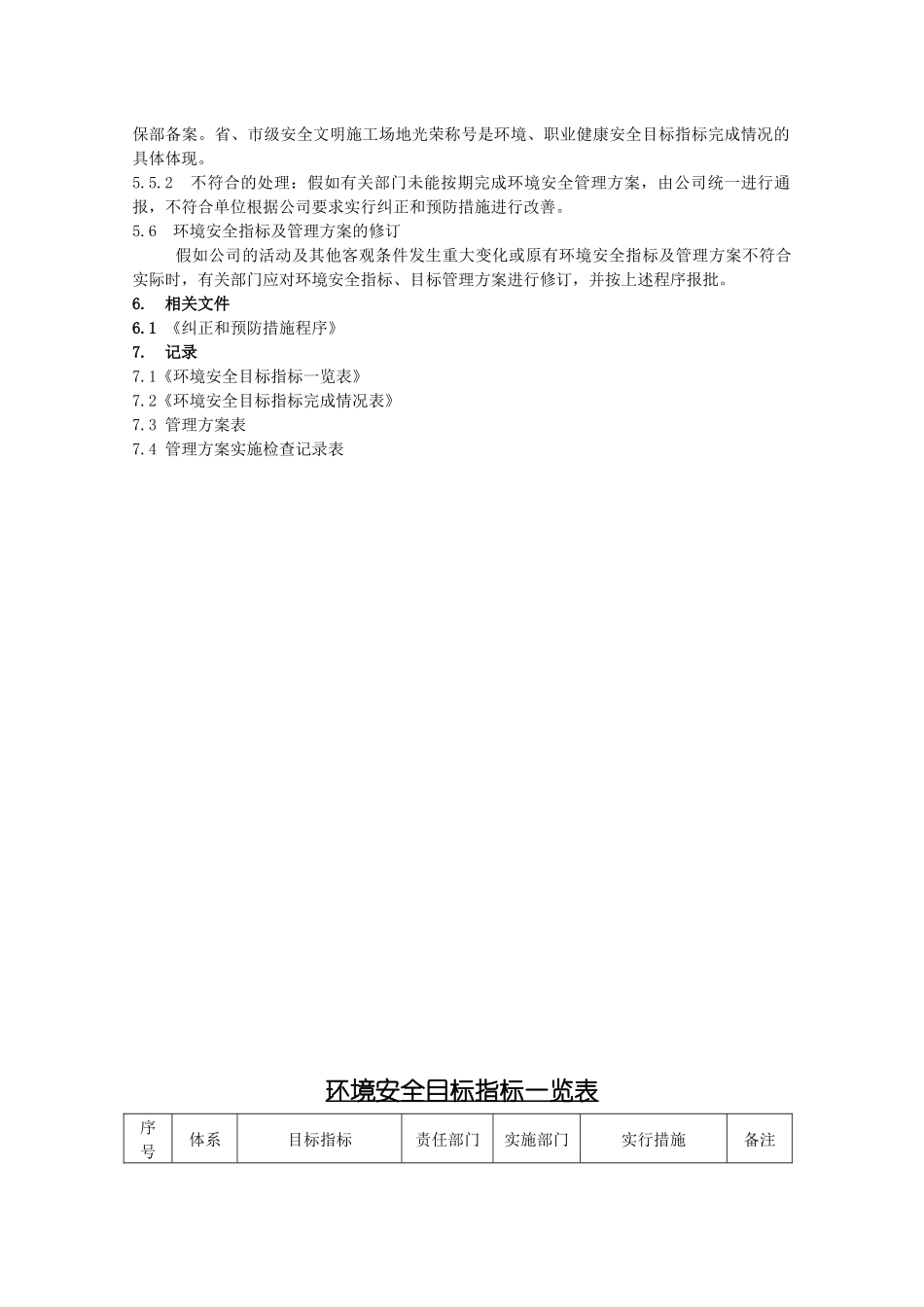 目标指标及方案管理程序_第2页