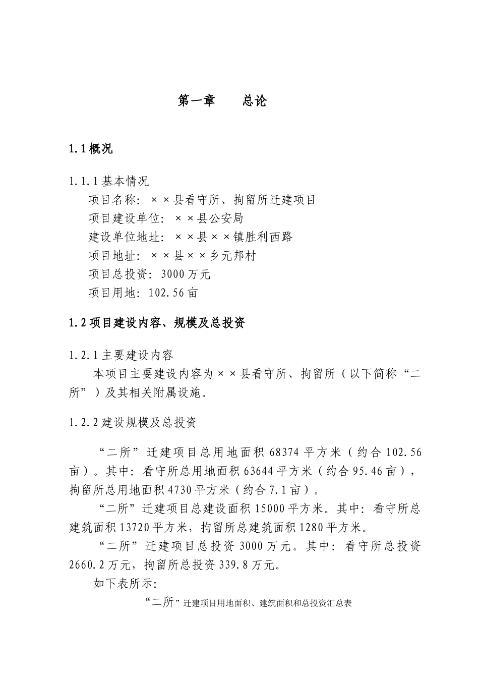 看守所、拘留所项目建议书_第2页
