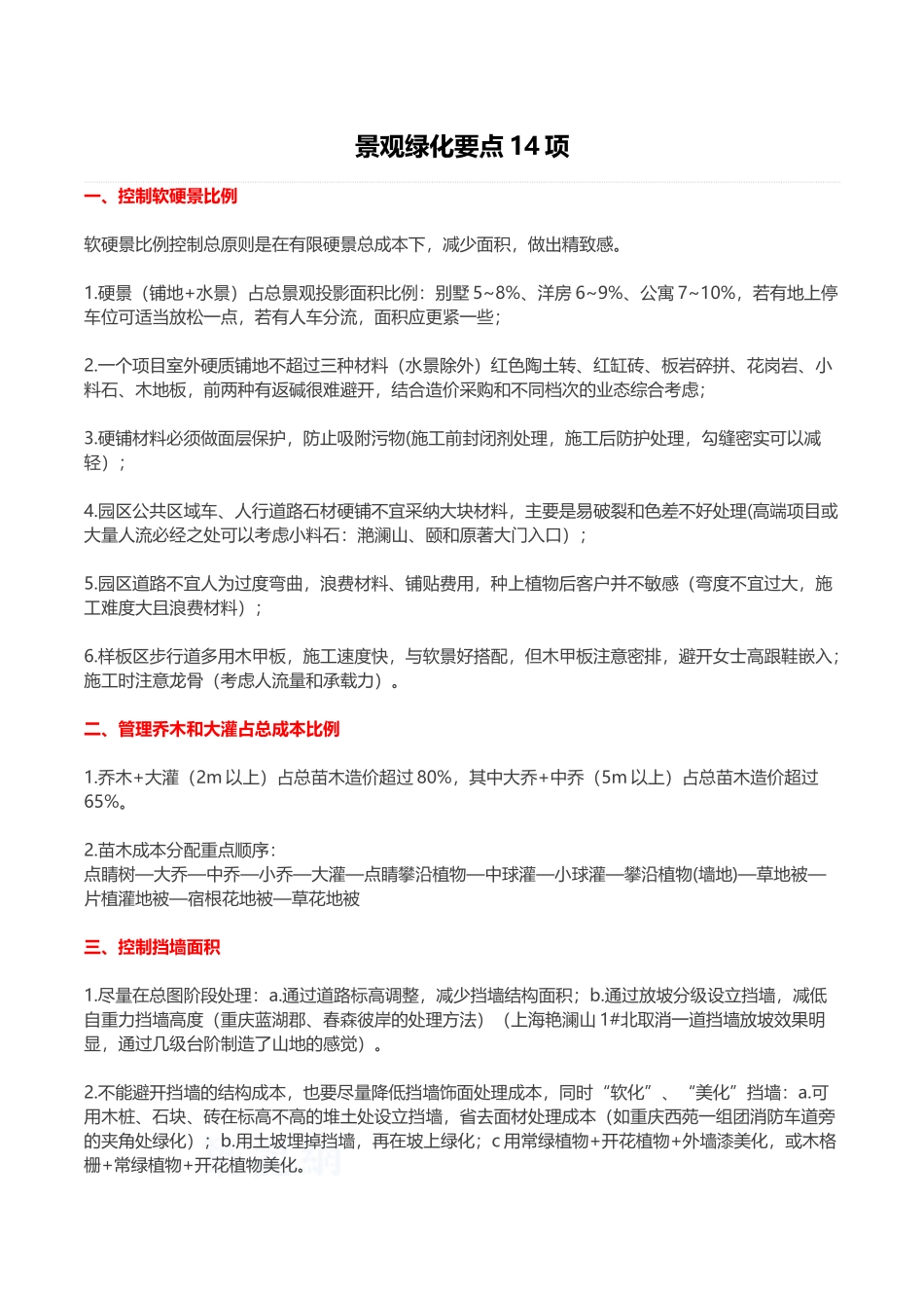 知名房企景观绿化要点解析_第1页
