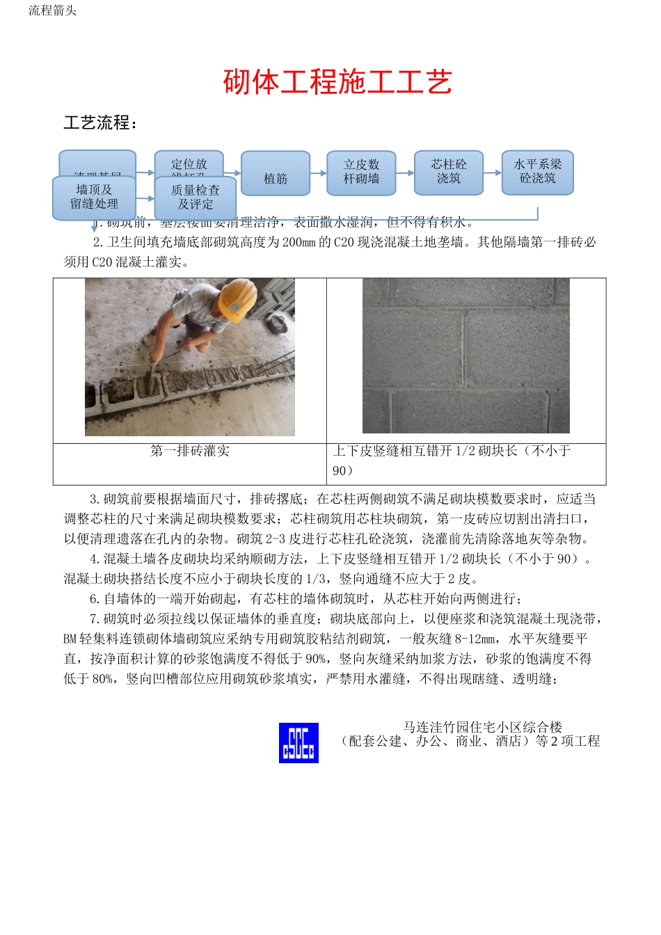砌体工程施工工艺_第1页
