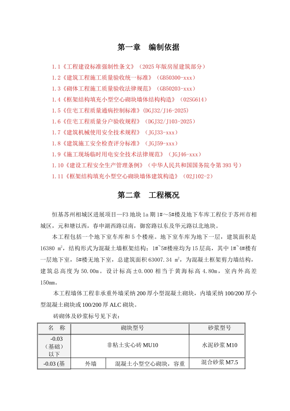 砌筑施工方案(第二版)_第2页