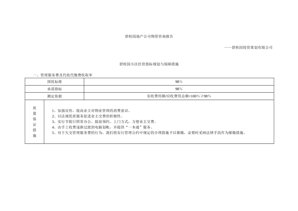 碧桂园管理处物业管理方案_第2页