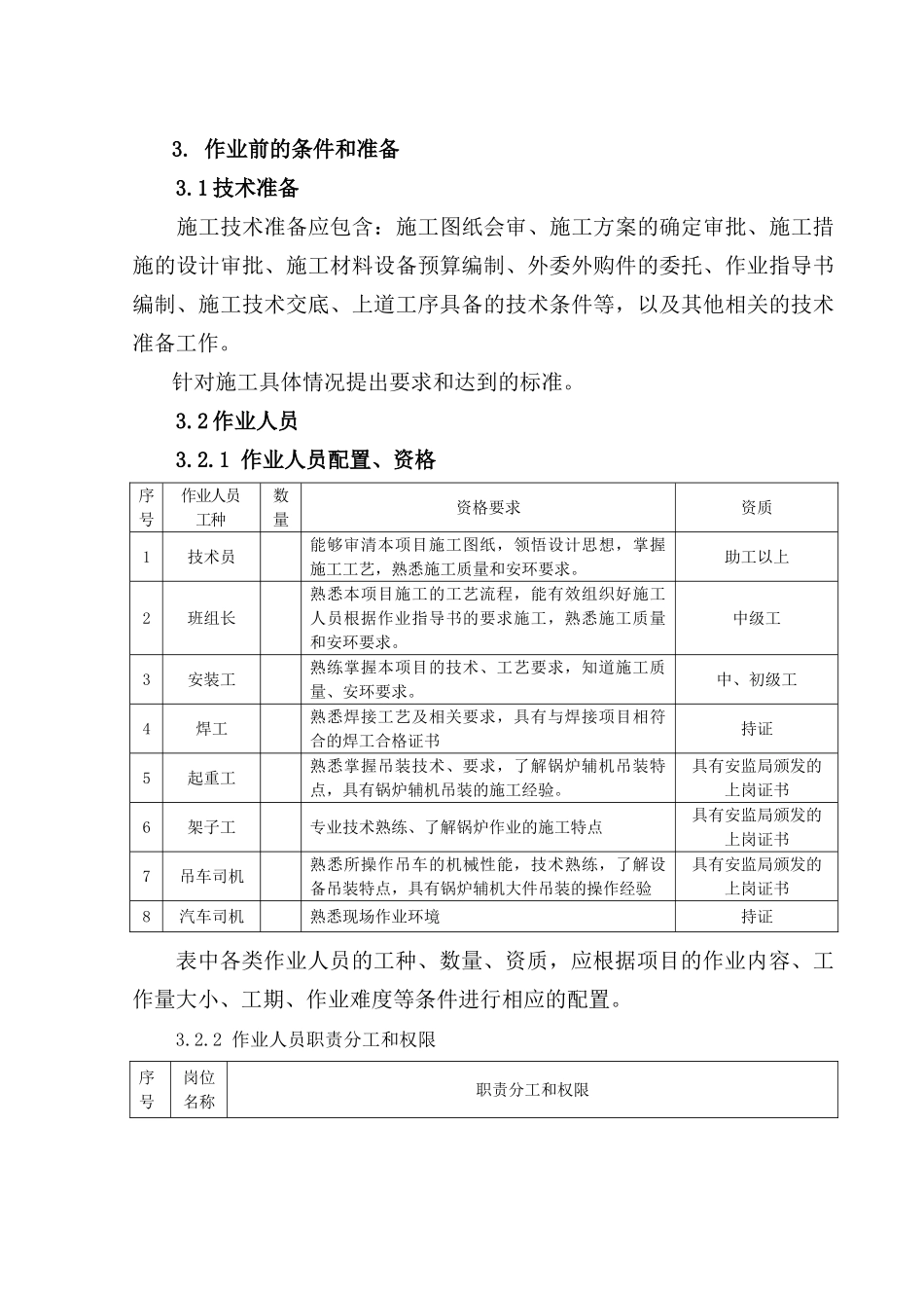 磨煤机及油站安装作业指导书要点_第3页
