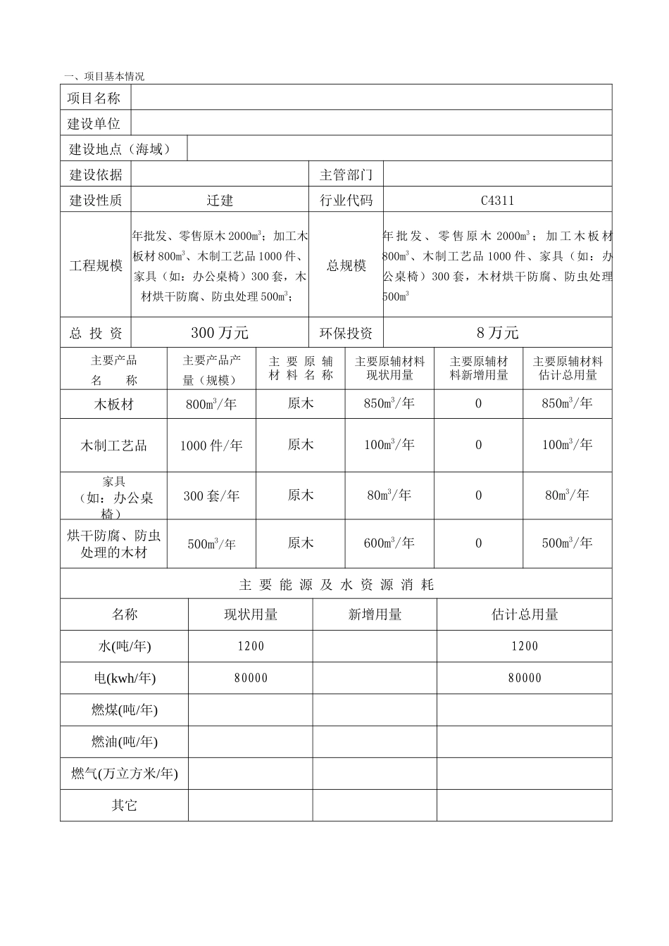 福建某木材厂环境影响评价报告书_第2页